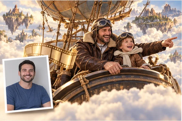 Everyday photo and the new film scene created from it: Father’s Day