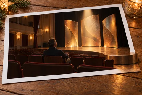 The One-Seat Concert: An empty concert hall lights up for a personal musical moment.