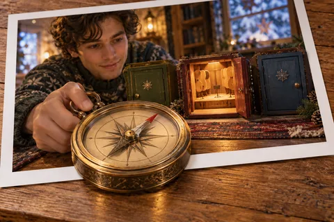 The Compass Finds Music: A compass follows sounds to a hidden music room.