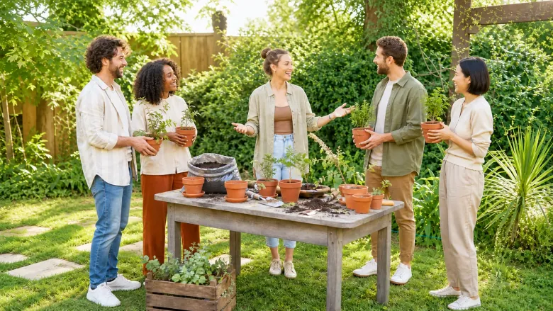 Talee per il nuovo cammino: Piccole piante viaggiano con giorni condivisi, senza promettere come cresceranno.