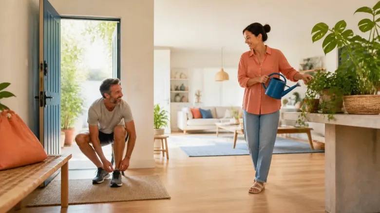Our Home Has Two Speeds: You are not too fast. I am not too slow. We meet somewhere in between.