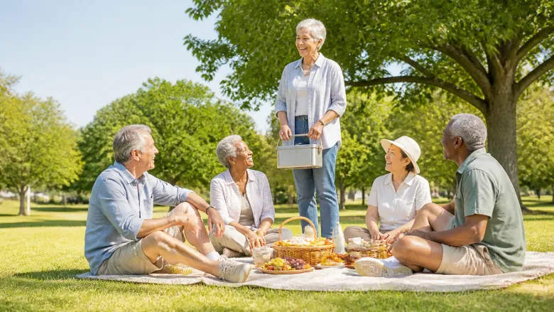 Illustration for the film story: The last lunchbox, the first picnic